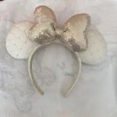 ディズニー スパンコールリボンカチューシャ