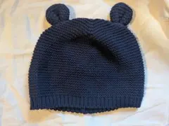 baby GAP 耳付きニット帽 6-12ヶ月 ネイビー