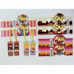 ふなっしー　ベビーカステラ　ラベル　しおり　12点セット　お菓子　ミニしおり　栞
