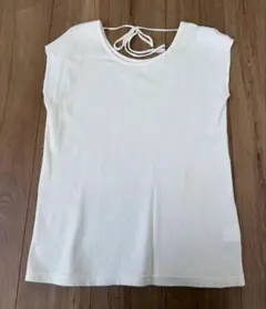 COLONY2139バックリボン ワッフル Tシャツ ホワイト/綿100のサムネイル