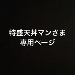 特盛天丼マンさま専用ページ
