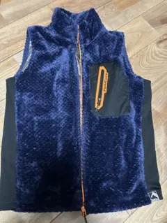 workman ノースリーブ　ベストジャケット　キッズ150 冬物　ネイビー