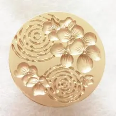 シーリングスタンプヘッド　花柄波紋シリーズ