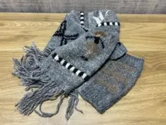 デザイン　刺繍　マフラー