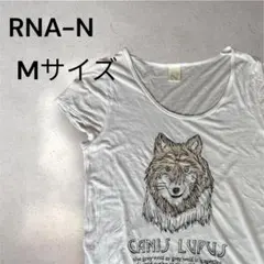 RNA-N 　刺繍Tシャツ CANIS LUPUS M ホワイト　アールエヌエーのサムネイル