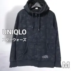 UNIQLO ユニクロ スターウォーズ フルジップ スエット パーカー 黒色 M