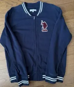 U.S. POLO ASSN. ジップアップ ジャージ ネイビー Lのサムネイル