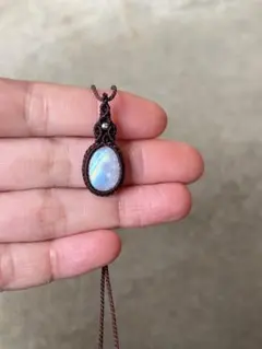 ムーンストーン　マクラメアクセサリー