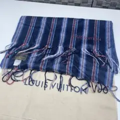 美品　LOUIS VUITTON カシミヤマフラー ストライプ