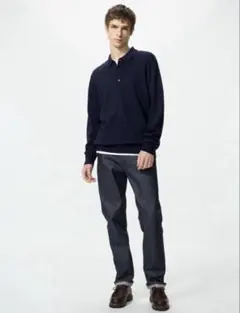 UNIQLO ユニクロ メリノニットポロセーターのサムネイル