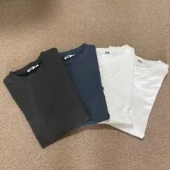 【4枚セット】エアリズムコットンオーバーサイズTシャツ/5分丈