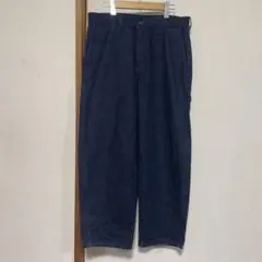 ユニクロ　デニム　ワイド　イージー　パンツ　Mサイズ　濃紺　未使用