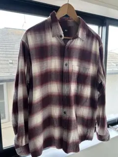 UNIQLO チェック柄フランネルシャツ Lサイズ