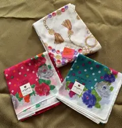 Ungaro ハンカチ3枚セット