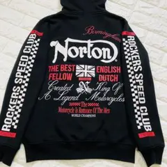 Norton ジップアップパーカー ブラック