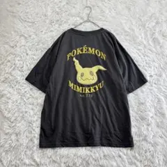 ポケットモンスター 半袖Tシャツ ミミッキュ刺繍 バックプリント ユニセックス