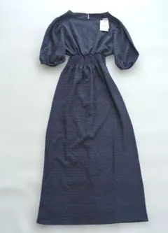 GRL パフスリーブバックスリットワンピース[sm44]　ブルー F