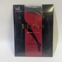 Solid Shape Super Line ストッキング Lサイズ　黒