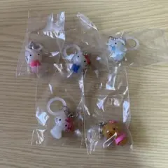 ハローキティ めじるしアクセサリー　5個セット　セミコンプリートセット