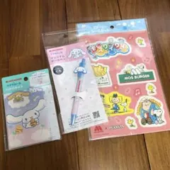 新品　シナモンロール　モスわいわい バーガーセット3点