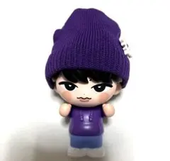 ソフビ　すのチル　チルぬい　雪の結晶付きパープルニット帽⑩ 深澤辰哉　スノーマン