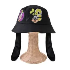 新品　ディズニーストア　グーフィー　ハット　帽子　耳付き　ブラック