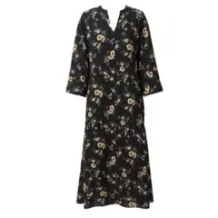 GRL ロング ワンピース カーディガン 花柄 シャツワンピース ze99a