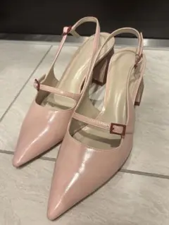 Charles & Keith ヒール　パンプス　バイカラーサンダル