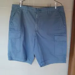 UNIQLOメンズ　XL カーゴショートパンツ　 水色