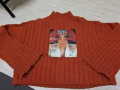 LILY BROWN オレンジ ニットセーター ONE SIZE