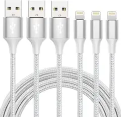 iphone充電 ケーブル MFi認証 ライトニング 2M 3本セット 急速充電