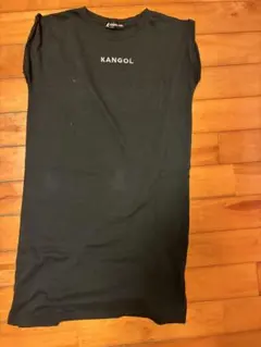 KANGOL KIDS ブラック 半袖ワンピース