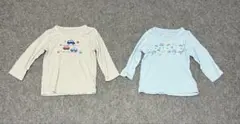 西松屋 シャツ インナー 肌着 長袖 ロングスリーブ ベビー キッズ 車 95