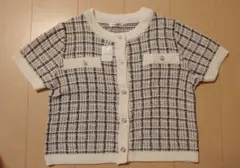 【新品】INGNI ツイード半袖カーディガン