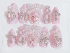 地雷系 ネイルチップ