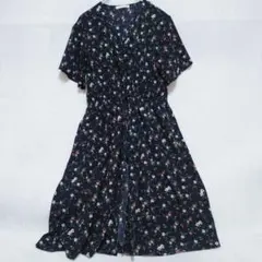 イーハイフンワールドギャラリー ワンピース 花柄 半袖 F