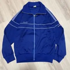 【adidas】希少70s西ドイツトラックジャケット水色ATS-44F在原みゆ紀 adidas - アディダスジャージ トラックジャケット西ドイツ 70s