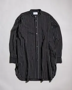 MB STANDARD シルキードレープシャツ ネイビー Mサイズ - メルカリ
