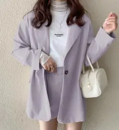 セットアップ　ジャケット　ショートパンツのサムネイル