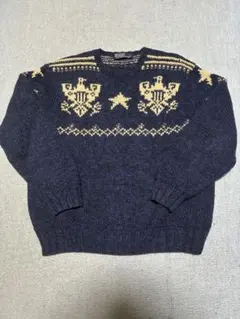 【激レア】ラルフローレン 90s ニット サンダーバード 手編み