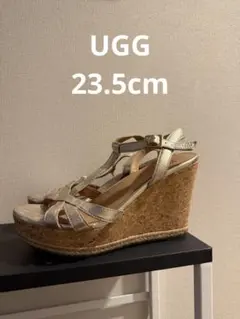 UGG ゴールド ウェッジサンダル 23.5 厚底
