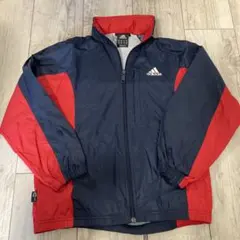 adidas 130 アウター　フルジップジャケット ネイビー/レッド