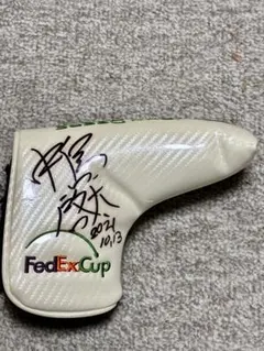 レア！貴重！２０２１年日本オーブン出場時　中島啓太選手直筆サイン入　パターカバー
