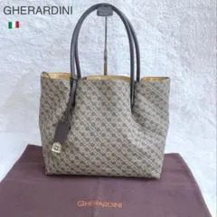 極美品♪ ゲラルディーニ ミレリーゲ レザーハンドル トートバッグ モノグラム