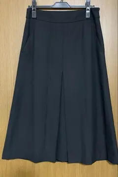 ZARA WOMANブラックフレアスカートひざ下丈 プリーツスカートサイズ40