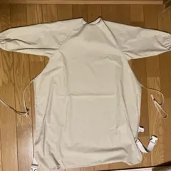 【防水・長袖スモック】お食事エプロン 食べこぼし対策 撥水 収納袋付き