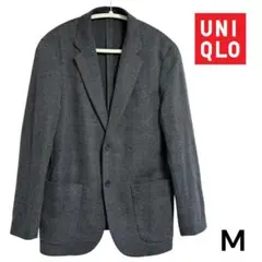 【美品】ユニクロ コンフォート2Bジャケット グレー Mサイズ