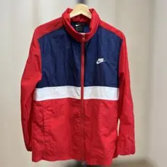 Nike ナイロンジャケット レッド/ネイビー