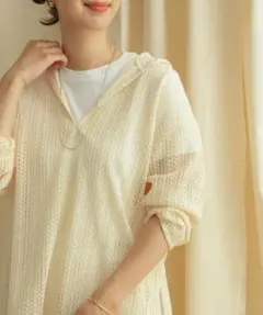 セール【美品】アーバンリサーチドアーズ*レディースフーディプルオーバー