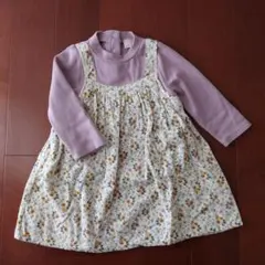 petit main☆花柄ワンピース☆80